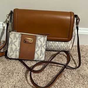 Michael Kors Jet Set Pouchette Crossbody & Coin Purse
